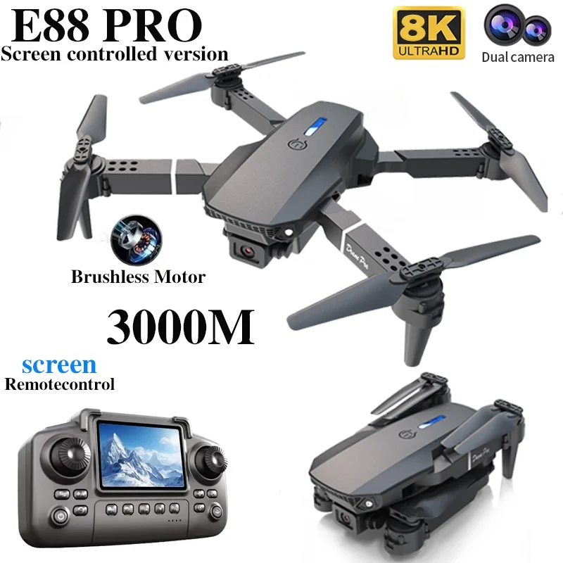 Drone Profissional E88 PRO com - Drone Battery Box avaliação e preço